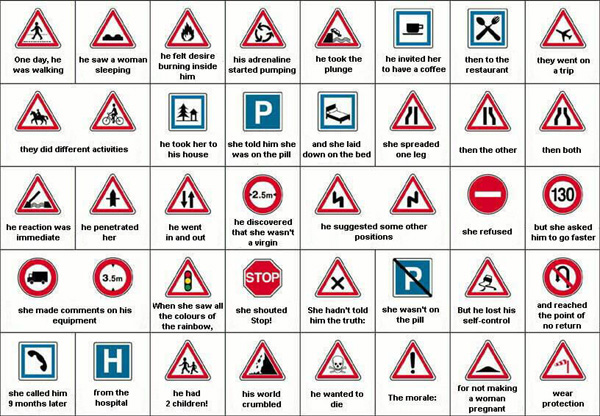 Clever usage of Traffic signs