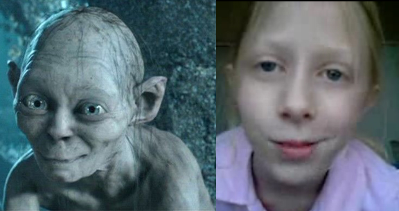 The "Closet Fail" girl look a lot like Smeagol from Lord of The Rings. What do you think?