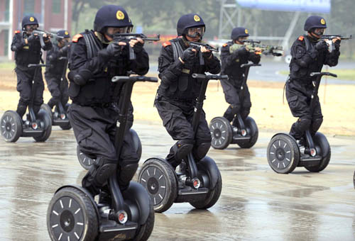 Two-wheel mobile infantry