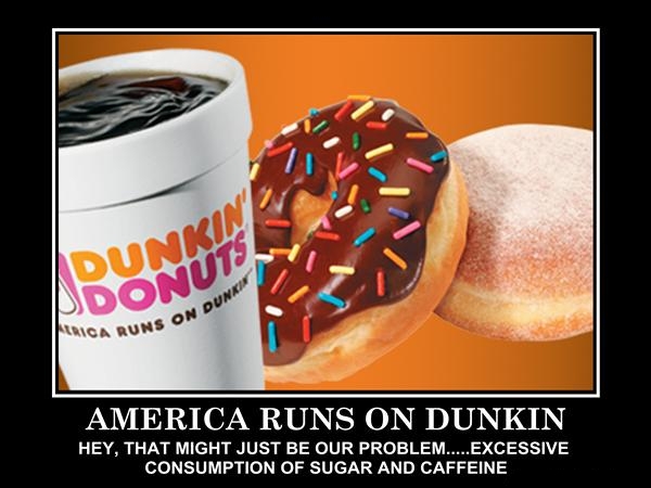 voice of america runs on dunkin