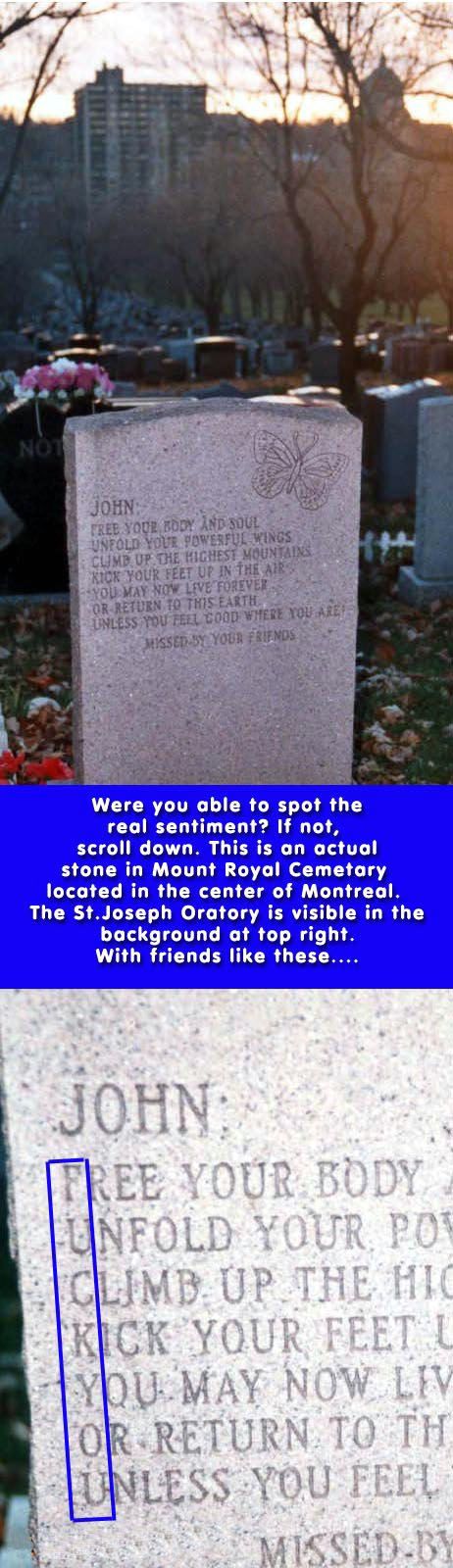 Funny Tombstone