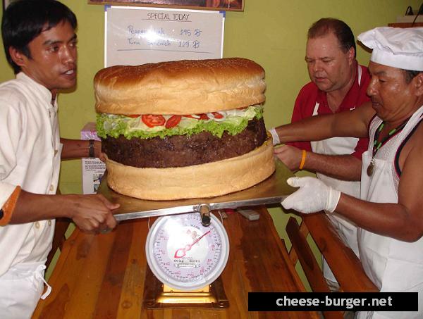 Worlds Biggest Cheeseburger