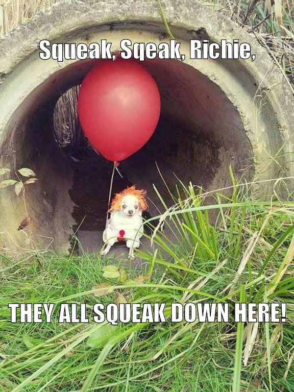 They all squeak down here