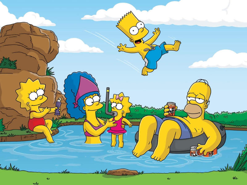 the simpsons take a vacation from television