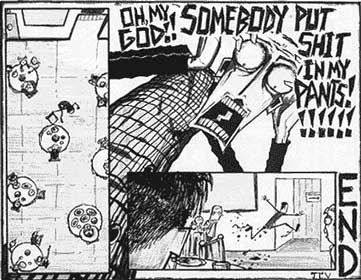 (Part of a comic series called "Johnny the Homicidal Maniac")