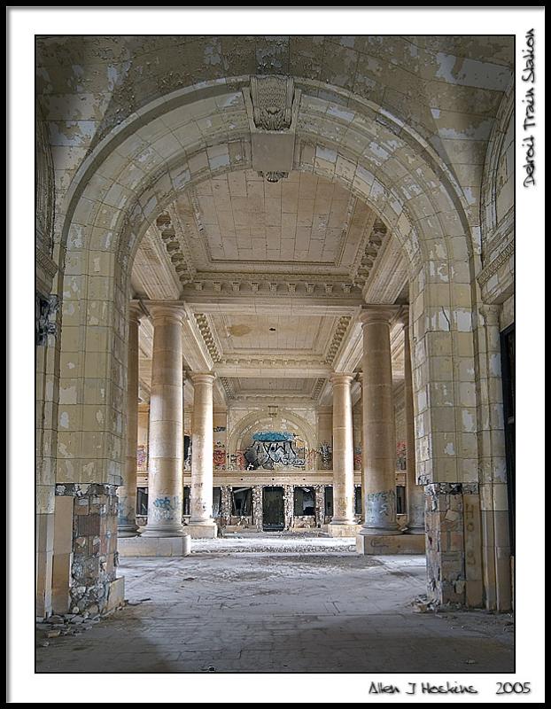 abandondoned detroit train station