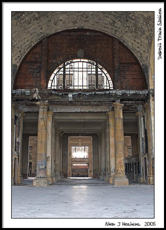 abandondoned detroit train station