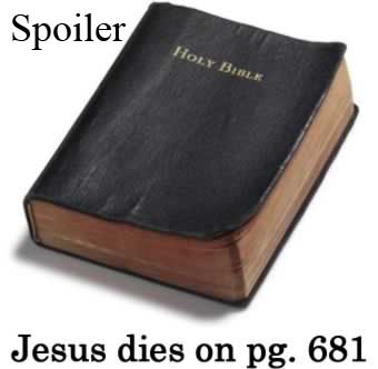 Jesus dies on page 681