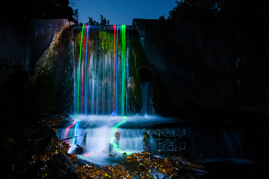 Neon Waterfalls