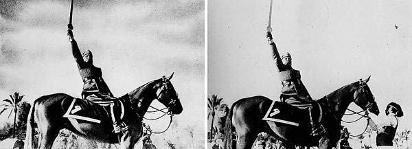 mussolini and horse handler