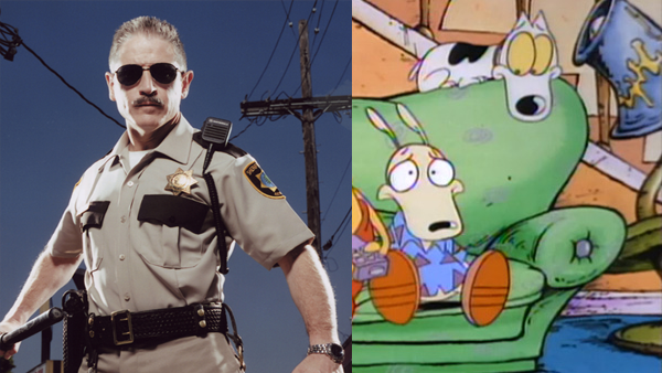 Before playing Deputy James Garcia on "Reno 911", Carlos Alazraqui would voice the titular character of "Rocko's Modern Life" as well as a few other minor characters in the show, including Rocko's dog, Spunky.