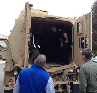Small-town police departments across the country have been gobbling up tons of equipment discarded by a downsizing military.