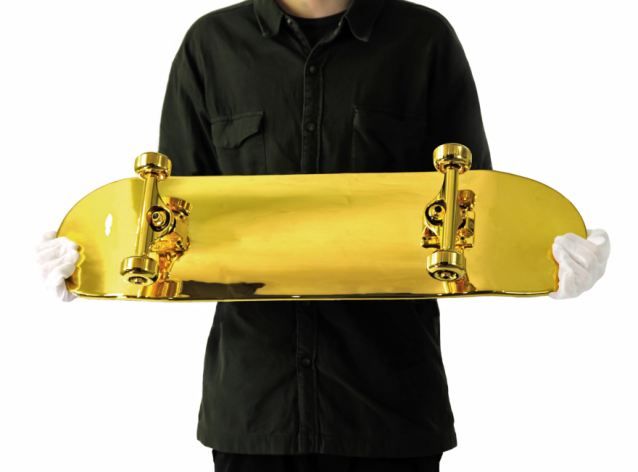 The board was created for New York skateboard shop SHUT by designer Matthew Willet.