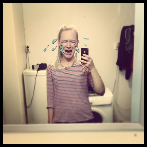 Woman Takes Bathroom Selfies To The Next Level