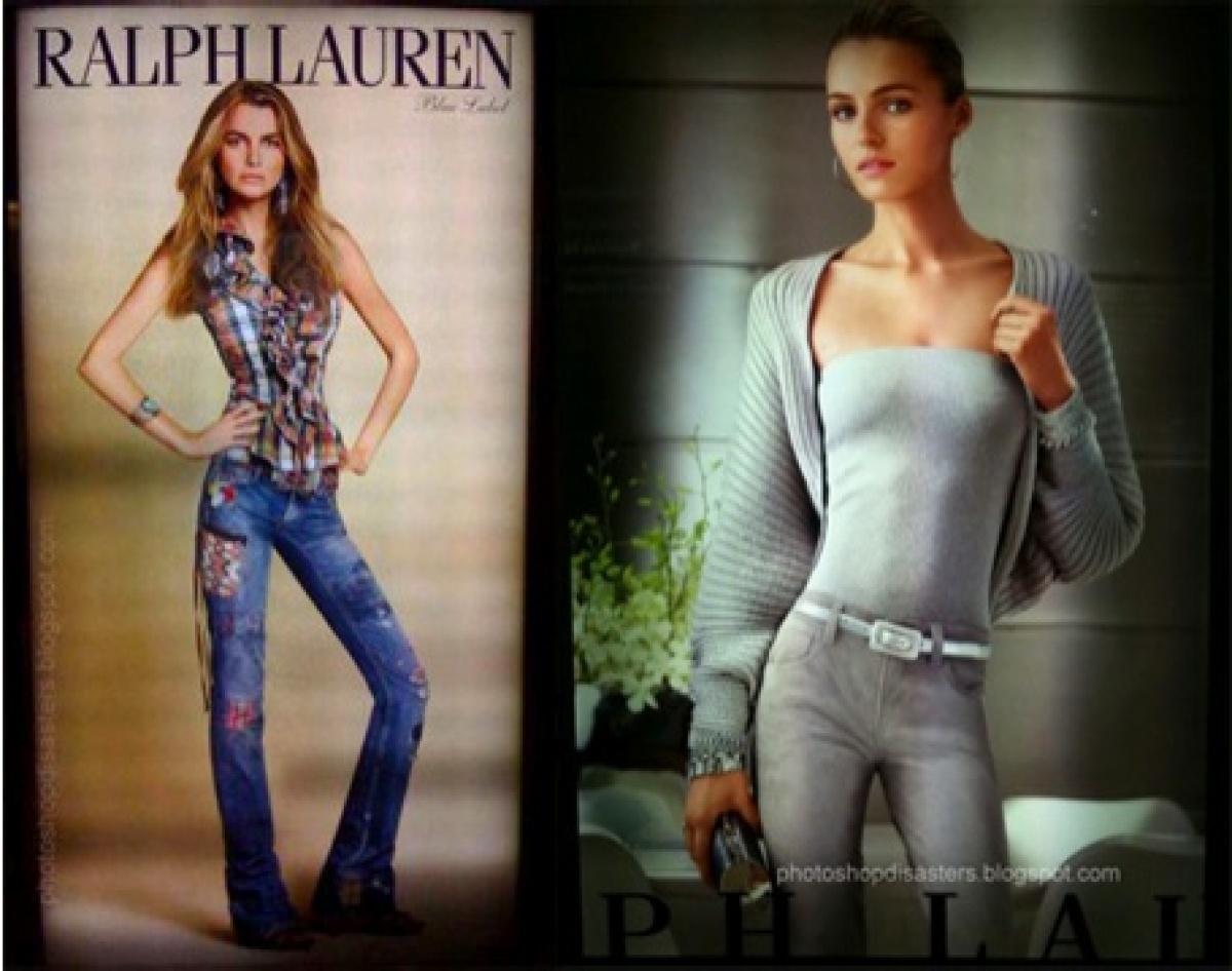 This model, Filippa Hamilton, claims she was actually fired by Ralph Lauren because she was not skinny enough.