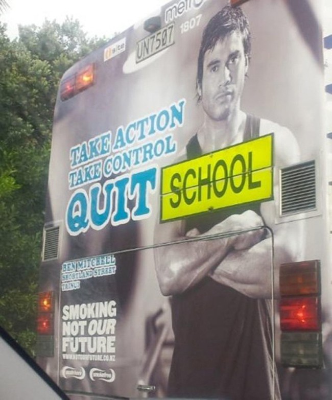 funny ad fails - mell Un 7507 1907 Tavoz Action Take Control Quit School Beyviielell Ting Smoking Not Our Future Mutueux