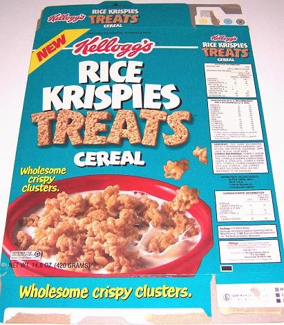Come on, guys. Rice Krispy Treats are just a bunch of Rice Krispies cooked together. All you did was take the old cereal and make it slightly more chunky.