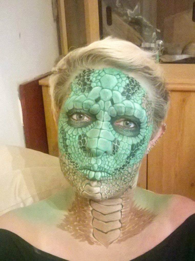 The Horrific Halloween Makeup Of Nikki Shelley