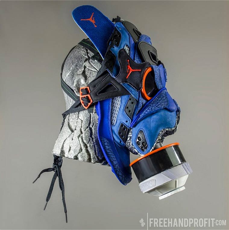 Sneakerhead - An artist transforms his sneakers into impressive masks