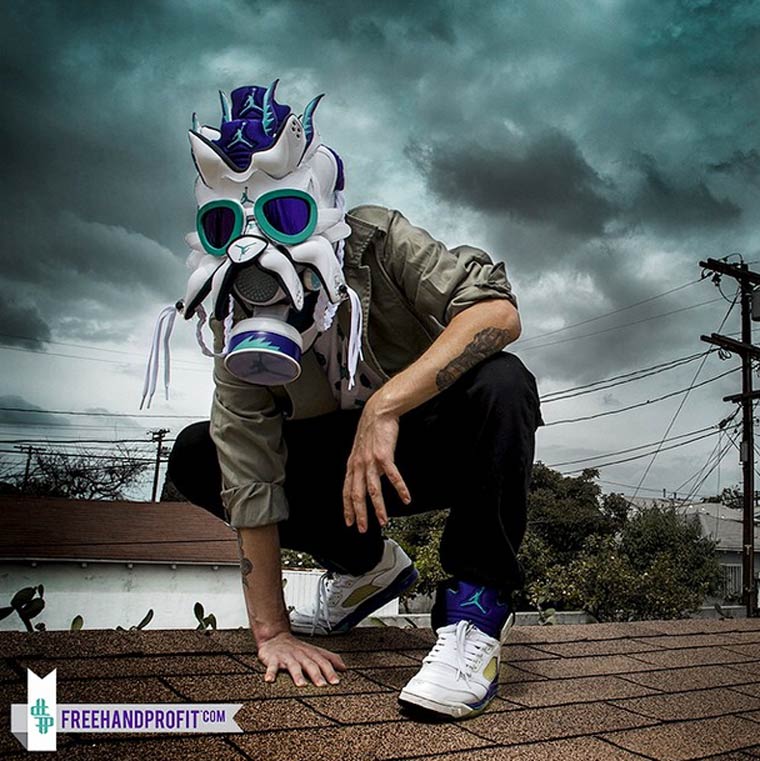 Sneakerhead - An artist transforms his sneakers into impressive masks