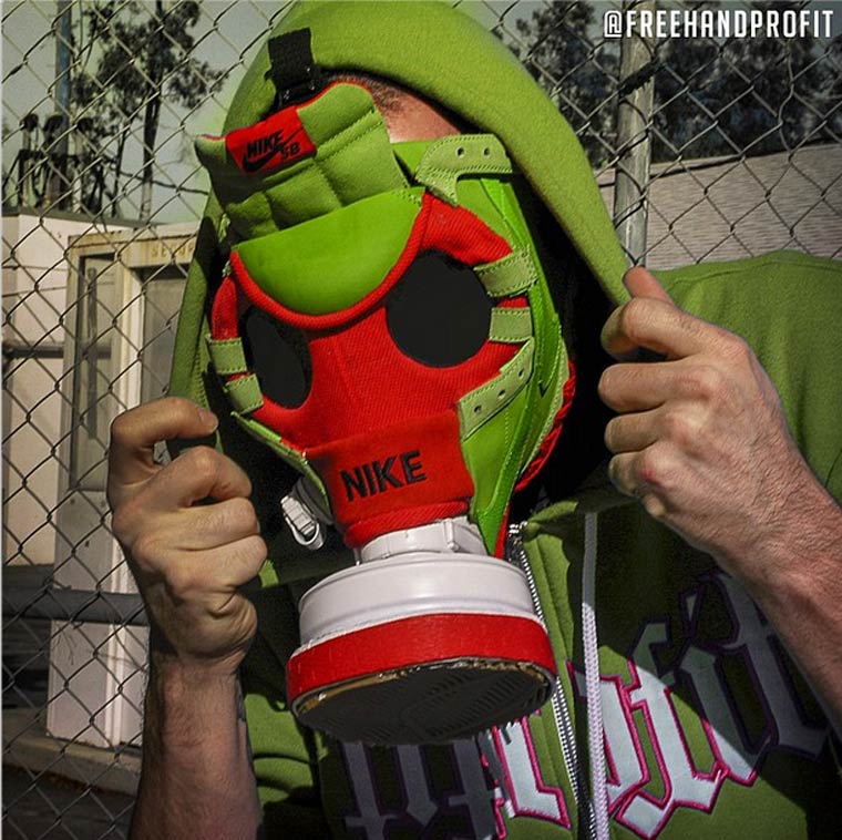 Sneakerhead - An artist transforms his sneakers into impressive masks