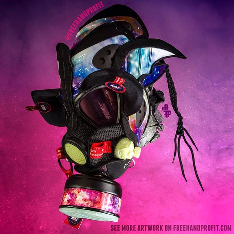 Sneakerhead - An artist transforms his sneakers into impressive masks