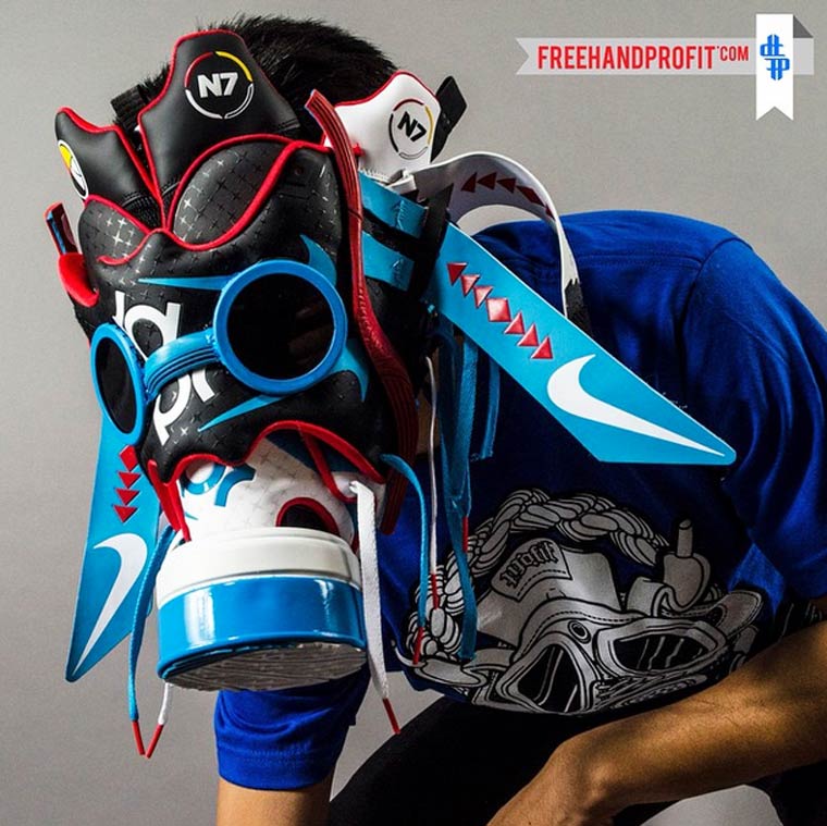 Sneakerhead - An artist transforms his sneakers into impressive masks