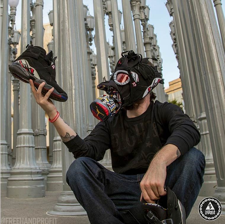 Sneakerhead - An artist transforms his sneakers into impressive masks