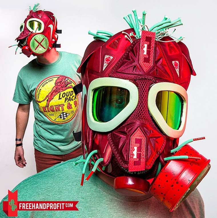 Sneakerhead - An artist transforms his sneakers into impressive masks