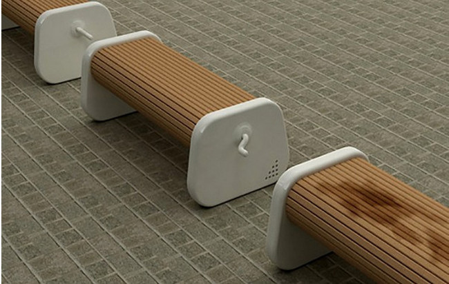 Fresh rotating public benches.