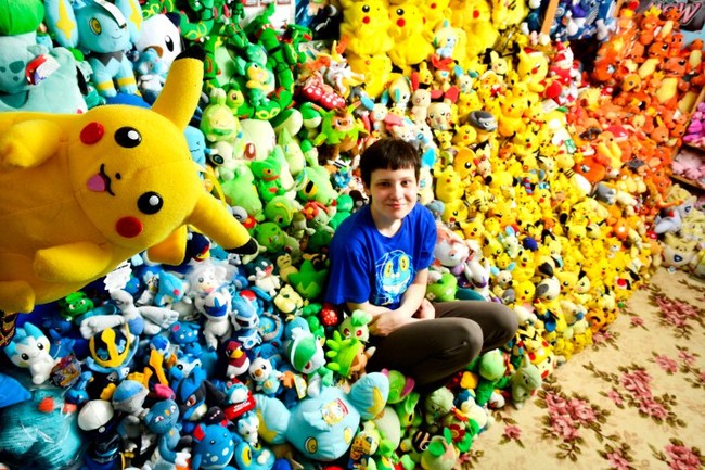 Pokemon Memorabilia - Lisa Courtney from the UK has the official record with 14,410 different Pokemon items as of 2010, but now she has over 16,000.