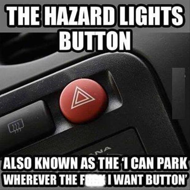 electronics - The Hazard Lights Button Also Known As The 1 Can Park Wherever The F I Want Button'
