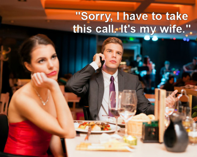 bad first dates - "Sorry, I have to take this call. It's my wife.".