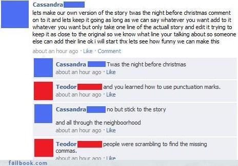 funny christmas posts for facebook - Cassandra lets make our own version of the story twas the night before Christmas comment on to it and lets keep it going as long as we can say whatever you want add to it whatever you want but only take one line of the