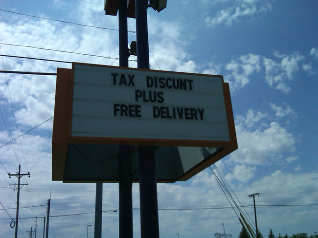 Spelling - Tax Discunt Plus Free Delivery