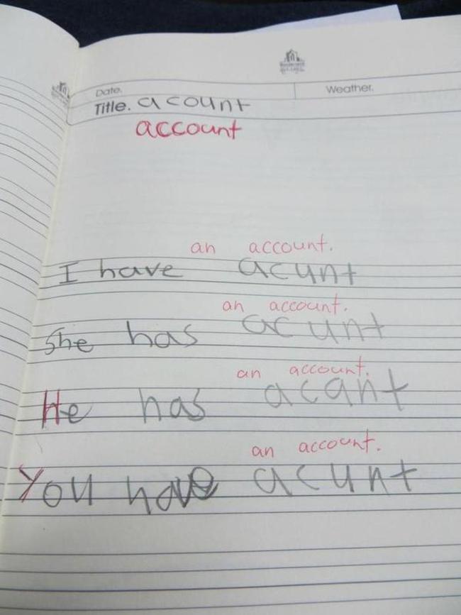 kids funny spelling mistakes - Date Weather Title. all count account an I have account. acunt account. an She has a unt an account. an account. You hao