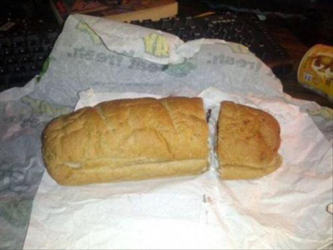 When your sub sandwich felt a little unequal.