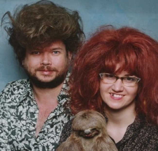 sloth family portrait