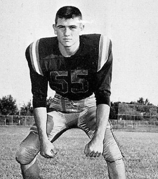 Tommy Lee Jones in his senior year at St. Mark's School of Texas. [1965]