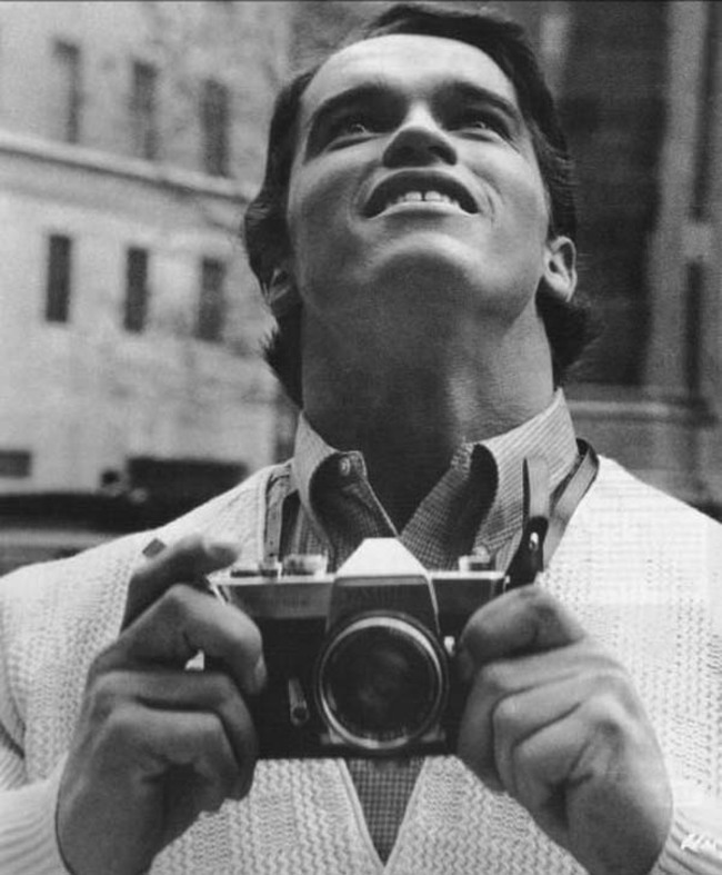 Arnold Schwarzenegger seeing New York City for the first time. [1968] -In 1968 Arnold Schwarzenegger had emigrated to the United States and spoke very little English.