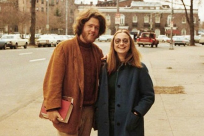 Bill and Hillary Clinton as college sweethearts at Yale. [1970s]