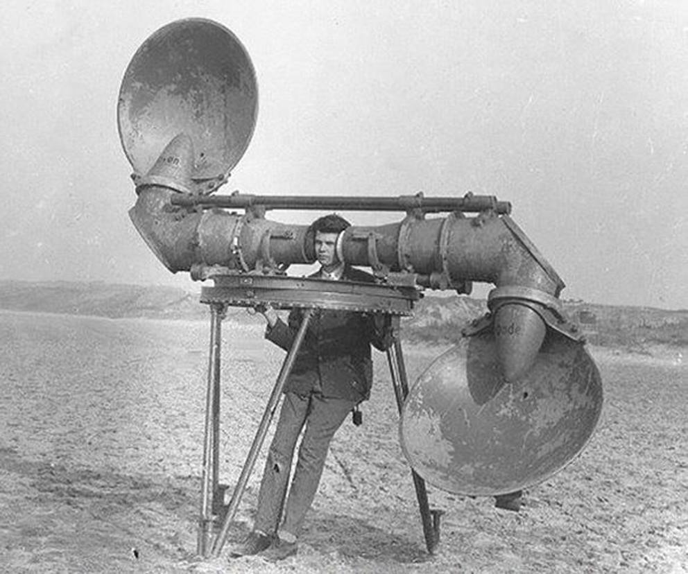 Pre-radar listening devices-used for detecting enemy aircraft