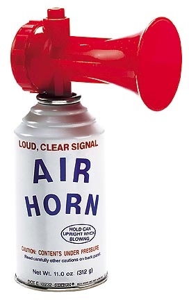 annoying sounds - Loud, Clear Signal Air Horn Holo Can Uprught W Blowing Untents Under Pressure Carduly other curiosos Net Wl 11.0 oz 3129 Dote 250