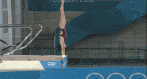 perfect olympic dive gif