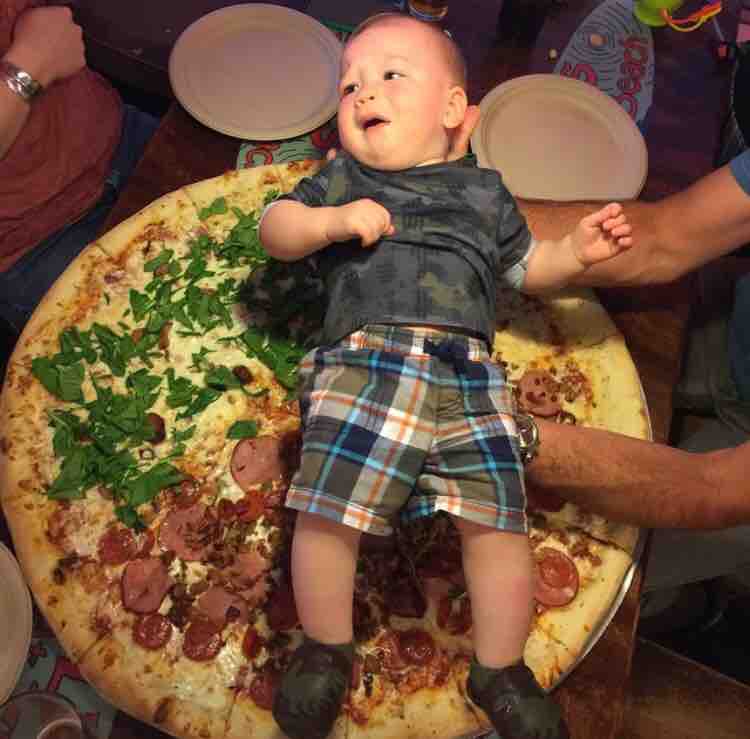 MMM...Baby pizza. Now stick the little fucker in the oven!