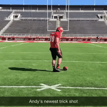 goal trick gif - Andy's newest trick shot