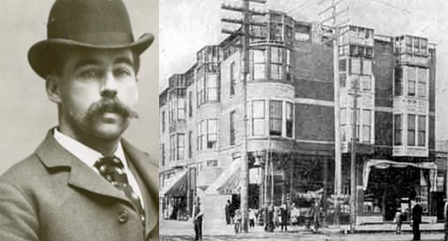 H. H. Holmes-
Known as ‘Dr. Henry Howard Holmes,’ this guy built a hotel specifically as a playhouse for him to murder people in. He is suspected of murdering up to 200 people. The murder hotel contained, “a maze of over 100 windowless rooms with doorways opening to brick walls, oddly-angled hallways, stairways to nowhere, doors openable only from the outside, and a host of other strange and labyrinthine constructions.” There was also a “corpse chute” that allowed Holmes to drop bodies from the hotel into the basement.