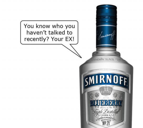 smirnoff blueberry - You know who you haven't talked to recently? Your Ex! Honchal Smirnoff Blueberry Suple Distille Vodka Uures Voor No 21