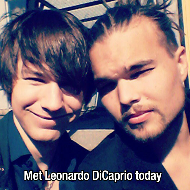 people who think they met celebrities - Met Leonardo DiCaprio today