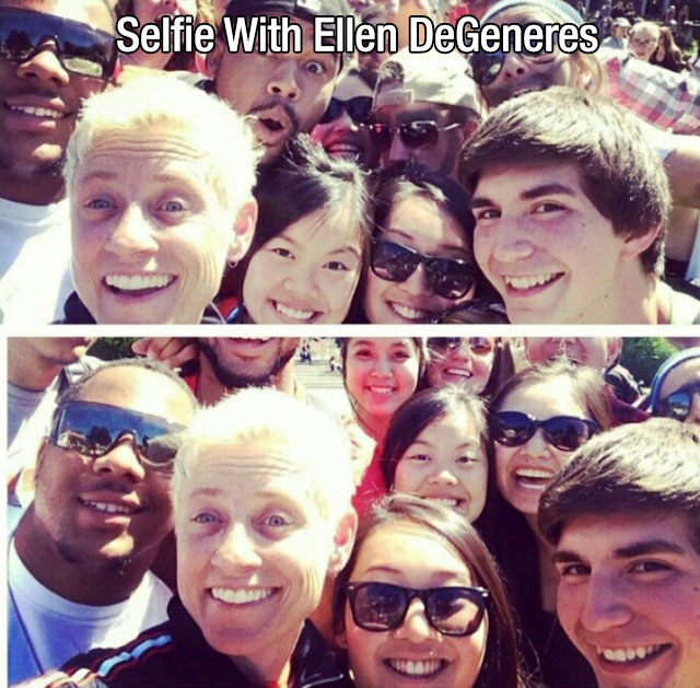 Celebrity - Selfie With Ellen DeGeneres